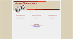 Desktop Screenshot of intensopiacere.com